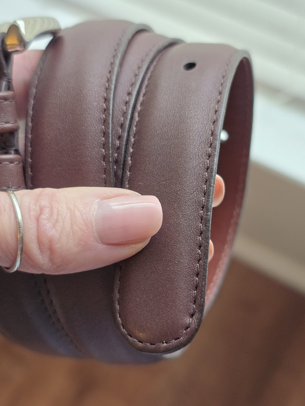 Coach leather belt brown LARGE - Picture 3 of 7